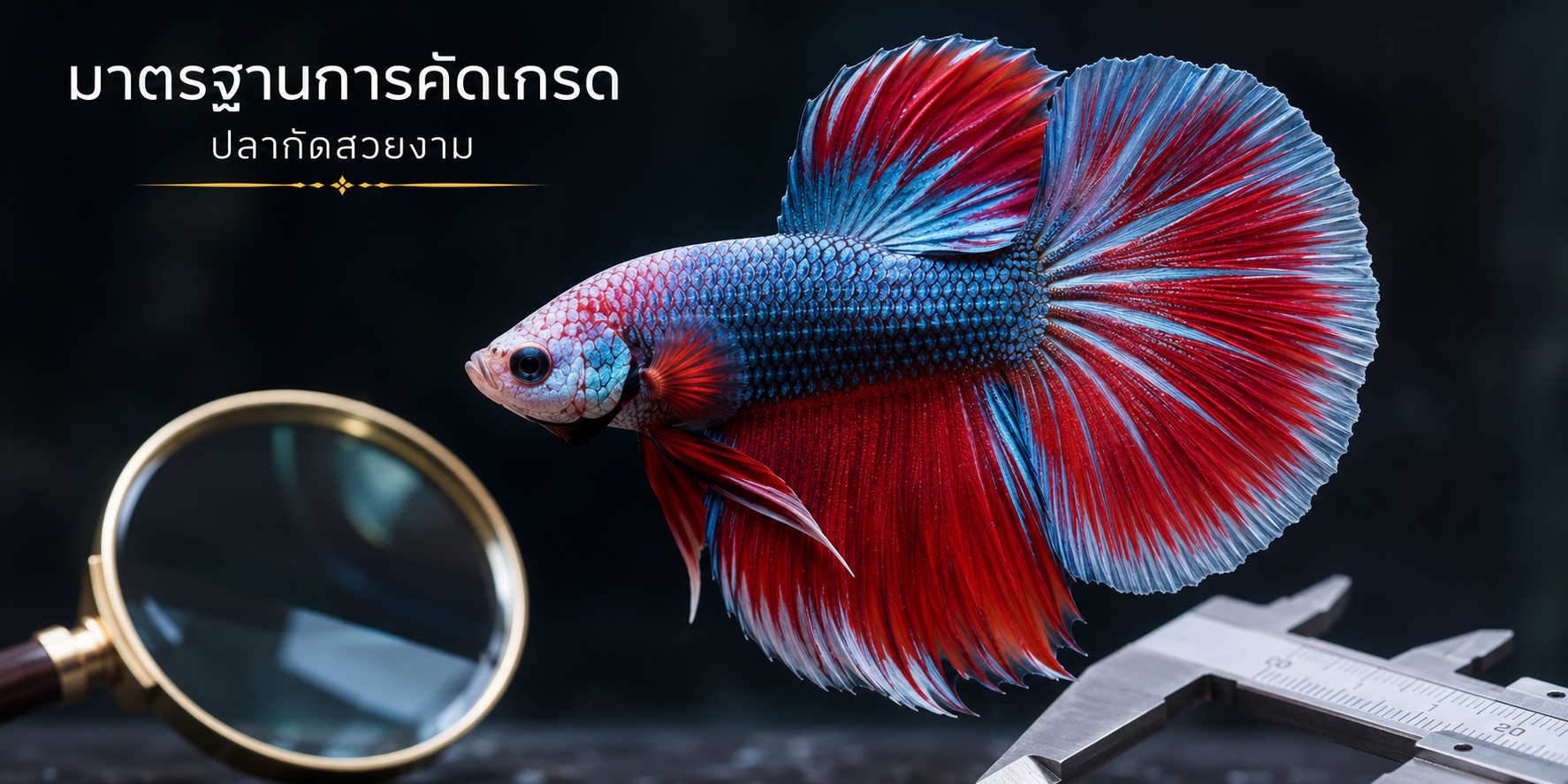 มาตรฐานการคัดเกรดปลากัดสวยงาม Halfmoon, Plakat และ Crowntail