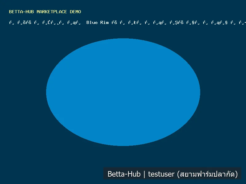 คู่ปลากัด Blue Rim เกรดคัดส่วนตัว ขอบตัดคมชัด 100%