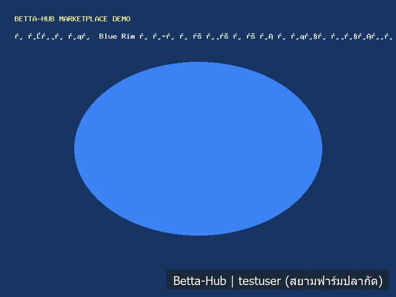ปลากัด Blue Rim ขอบฟ้าเข้ม ตัวขาวมุกสะอาด พร้อมเข้าคู่